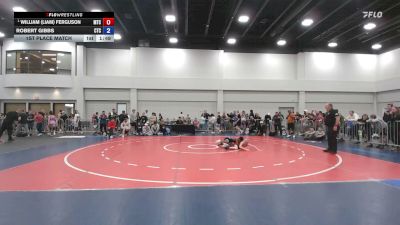 78 lbs 1st Place Match - William (Liam) Ferguson, Minion Training Center vs Robert Gibbs, Circle Training Center