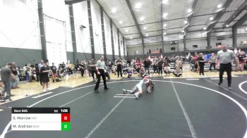 72 lbs Rr Rnd 1 - Skylar Morrow, Mat Demon WC vs McKenzie Andrion, Beaver Dam Wrestling Club