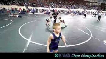 60 lbs Consi Of 8 #1 - Braiden Trinidad, Verdigris Youth Wrestling vs Leelyn Gibson, Wolfpak Wrestling