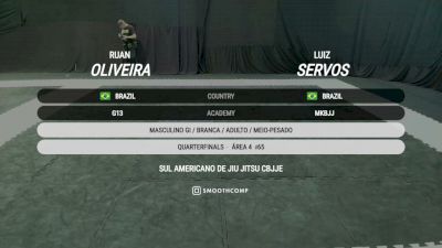 Ruan Oliveira vs Luiz Servos 2026 CBJJE South American Jiu-Jitsu Championship