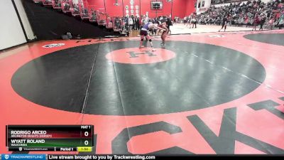 150 lbs Cons. Round 6 - Wyatt Roland, WAUCONDA vs Rodrigo Arceo, Arlington Heights (HERSEY)