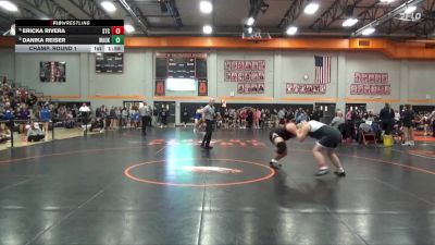 235 lbs Champ. Round 1 - Ericka Rivera, South Tama vs Danika Reiser, Waukon