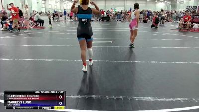 107 lbs Round 3 - Clementine OBrien, LAWW/Hempfield Black Knight vs Marielys Lugo, Unattached