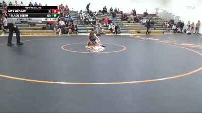 J-12 lbs Cons. Semi - Slade Beeth, Hawkeye Wrestling Academy vs Max George, DC Elite
