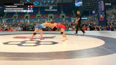 105 lbs Champ. Rd Of 32 - Lainie Galvan, KS vs Madison Nieuwenhuis, MI