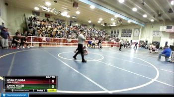 160 lbs Champ. Round 1 - Gavin Yager, Fountain Valley vs Noah Zuniga, Trabuco Hills