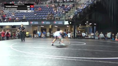 155 lbs 1st Place Match - Ryder Zychek, South Side Wrestling Club vs Dylan Sardina, Ringers Wrestling Club