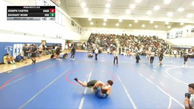 157 lbs Cons. Round 2 - Joseph Castro, Orange Vista High School Wrest vs Zachary Bond, Simi Valley High School