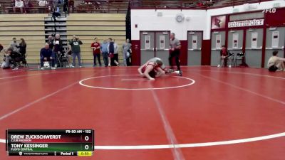 132 lbs Cons. Round 6 - Drew Zuckschwerdt, Club Madison vs Tony Kessinger, Floyd Central