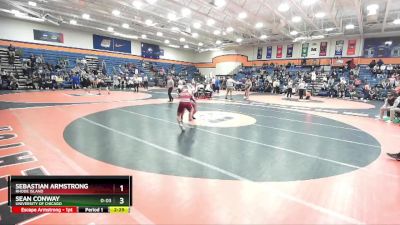 141 lbs Cons. Round 4 - Sebastian Armstrong, Rhode Island vs Sean Conway, University Of Chicago