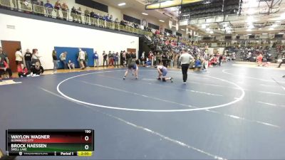 190 lbs Champ. Round 2 - Waylon Wagner, Glenwood City vs Brock Naessen, Shell Lake