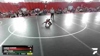 43-45 lbs Round 2 - Aaron Warner, Wisconsin vs Abel Muniz, Izzy Style Wrestling