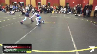 70 lbs Round 1 (6 Team) - Gianluca Juarez, Tribe Wrestling vs Macyn Gardner, Untouchables Black