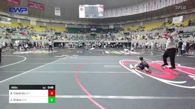 46 lbs Consi Of 4 - Anthony Caceres, Battlefield Wrestling Club vs Joshua Grass, Springdale Youth Wrestling Club