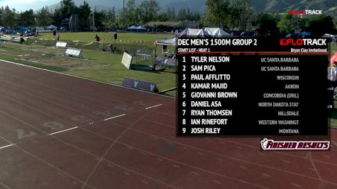 Men's Decathlon 1500m Group 2, Heat 1
