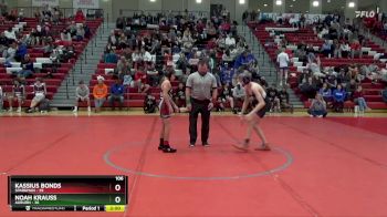 106 lbs Round 2 (16 Team) - Kassius Bonds, Sparkman vs Noah Krauss, Auburn