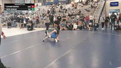 88 lbs 1st Place Match - Cayden Mango, Collum Trained School Of Wrestling vs Seth Sobaje, California