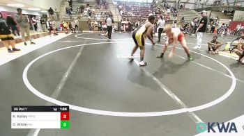 170 lbs Rr Rnd 1 - Kendal Kelley, Pryor Tigers vs David Wilde, Pin-King All Stars