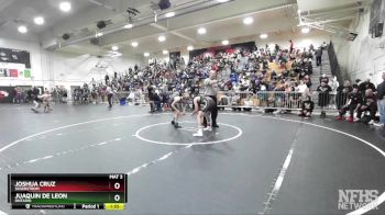 132 lbs Champ. Round 2 - Juaquin De Leon, Ontario vs Joshua Cruz, Segerstrom