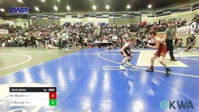 55 lbs Consolation - Michael Mairel, Perry Wrestling Academy vs Samuel Murray, Marlow Outlaws