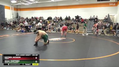 250-287 lbs Round 3 - Noah Martinez, Cedar Rapids Kennedy vs Hayden Jackson, Lisbon