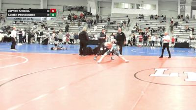 132 lbs Consi Of 32 #2 - Zephyr Kimball, CT vs Adrien Provencher, VT