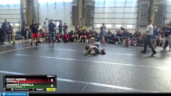 52 lbs Round 2 - Dominick Cardella, Vougar`s Honors vs Ryley Herwig, Warhawks