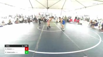 120 lbs Consi Of 4 - Anthony Mason, Silverback WC vs Caleb Valenzuela, Chino WC