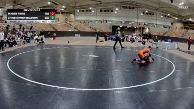 106 lbs 2nd Wrestleback (8 Team) - Christopher Baldwin, Anderson Co. High School vs Jayden Patel, Pigeon Forge High School