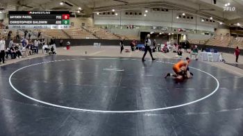 106 lbs 2nd Wrestleback (8 Team) - Christopher Baldwin, Anderson Co. High School vs Jayden Patel, Pigeon Forge High School