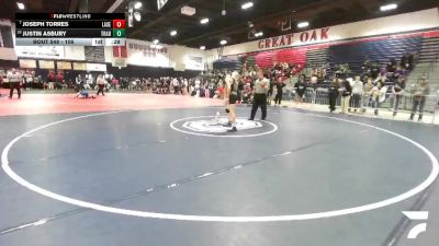 106 lbs Cons. Round 5 - Joseph Torres, La Serna vs Justin Asbury, Trabuco Hills