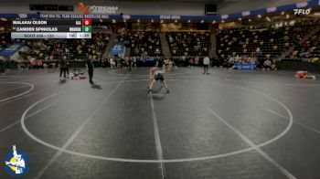 132 lbs Cons. Round 2 - Malakai Olson, Albert Lea Area vs Camden Spiniolas, Woodstock (Marian)