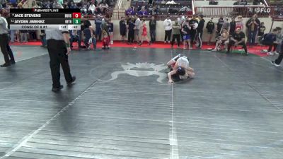 105_B lbs Consi Of 8 #1 - Jace Stevens, Burgettstown vs Jayden Jimenez, Bethlehem Catholic
