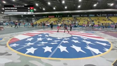 130 lbs Semifinal - Olyvia Roscoe, Kelly Walsh vs Araeya Nelson, Team Champs