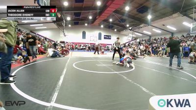 46 lbs Consi Of 16 #2 - Jacen Allen, Caney Valley Wrestling vs Theodore Everett, Bartlesville Wrestling Club