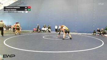 190 lbs Cons. Round 3 - Blake Thomas, Shawnee Mission West vs Christian Simmers, Junction City
