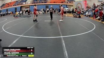 157 lbs 3rd Place Match - Michael Gartside, Calvert Hall College vs Chase Chmielewski, Calvert Hall College