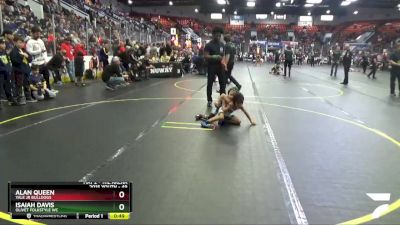 49 lbs Champ. Round 1 - Alan Queen, Yale Jr Bulldogs vs Isaiah Davis, Olivet Folkstyle WC