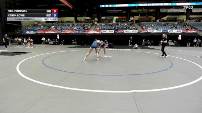 145 lbs Cons. Round 2 - Veil Foreman, Eastern Oregon vs Corin Lowe, Oklahoma City