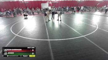 157 lbs Cons. Round 4 - Jax Jensen, Iowa vs Jackson Barringer, Iowa