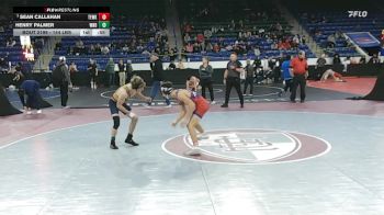 144 lbs Quarterfinal - Sean Callahan, Tewksbury vs Henry Palmer, Windham