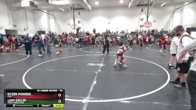 70 lbs Round 2 - Kyzer Powers, C2X vs Liam Gallin, Core Wrestling