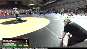67 lbs Cons. Round 2 - Gloria Harr, Steelclaw Wrestling Club vs Ashton Lefler, Oak Harbor Wrestling Club