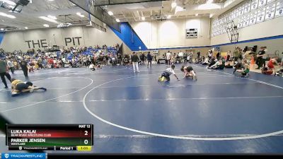 73 lbs Champ. Round 1 - Luka Kalai, Bear River Wrestling Club vs Parker Jensen, Westlake