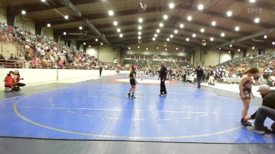 95-100 lbs Rr Rnd 3 - Cadence Aultman, South Georgia Athletic Club vs Elianna White, Life U Club Lucha Wrestling