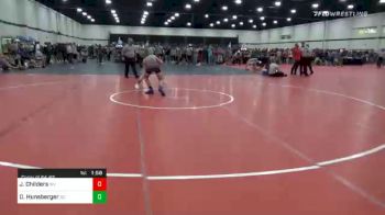 152 lbs Consolation - Jude Childers, WV vs David Hunsberger, SC