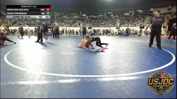 76 lbs Consi Of 16 #2 - Brecham Nelson, Team Tulsa Wrestling Club vs Ross Stegeman, Raw Wrestling Club