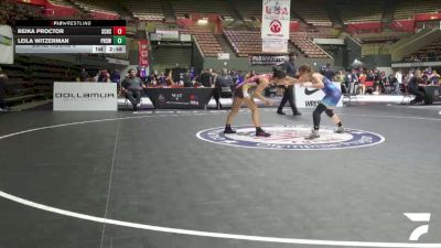 Cons. Round 3 - Reika Proctor, Steele Canyon High School Wrestling vs Leila Witzerman, Peninsula High School Wrestling