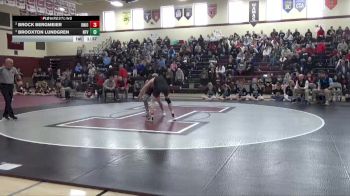 157 lbs Semifinal - Brooxton Lundgren, North Fayette Valley vs Brock Bergmeier, Union, LaPorte City