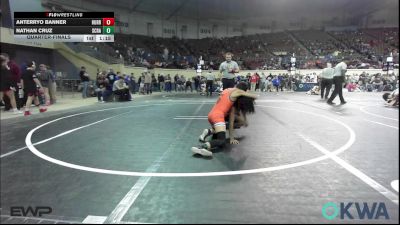 76 lbs Quarterfinal - AnTerryo Banner, Hurricane Wrestling Academy vs Nathan Cruz, Scrap Yard Training